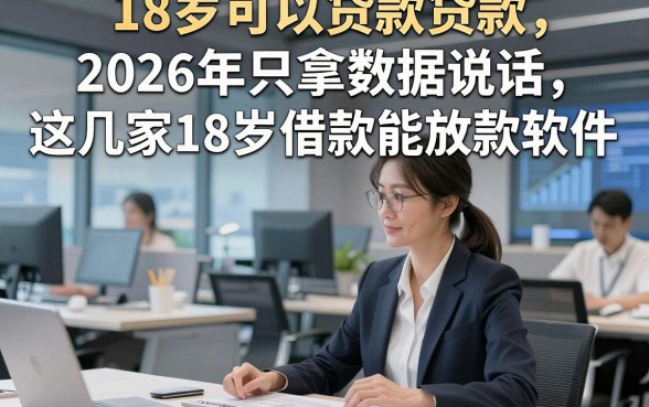 18岁可以贷款贷款，2026年只拿数据说话这几家18岁借款能放款软件