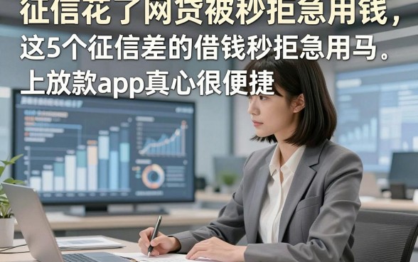 征信花了网贷被秒拒急用钱，这5个征信差的借钱秒拒急用马上放款app真心很便捷