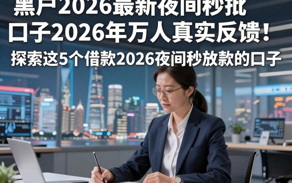 黑户2026最新夜间秒批口子2026年万人真实反馈！探索这5个借款2026夜间秒放款的口子
