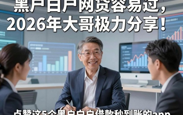 黑户白户网贷容易过2026年大哥极力分享！点赞这5个黑户白户借款秒到账的app