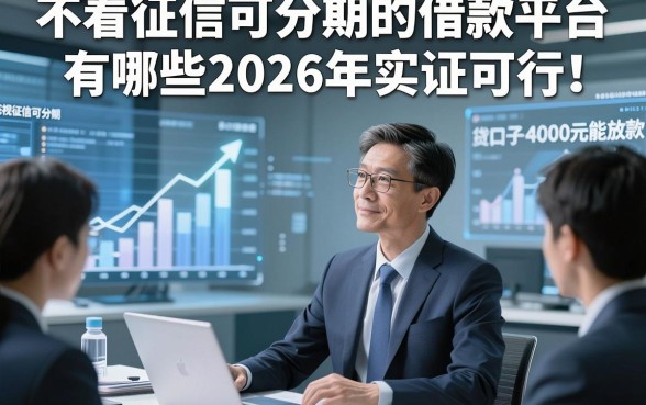 不看征信可分期的借款平台有哪些2026年实证可行！精读这5个无视征信可分期的贷款的口子4000元能放款