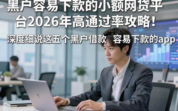 黑户容易下款的小额网贷平台2026年高通过率攻略！深度细说这五个黑户借款容易下款的app