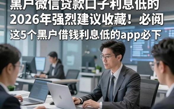 黑户微信贷款口子利息低的2026年强烈建议收藏！必阅​这5个黑户借钱利息低的app必下