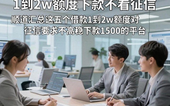 1到2w额度下款不看征信，顺道汇总这五个借款1到2w额度对征信要求不高稳下款1500的平台