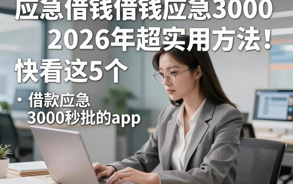应急借钱借钱应急30002026年超实用方法！快看这5个​借款应急3000秒批的app