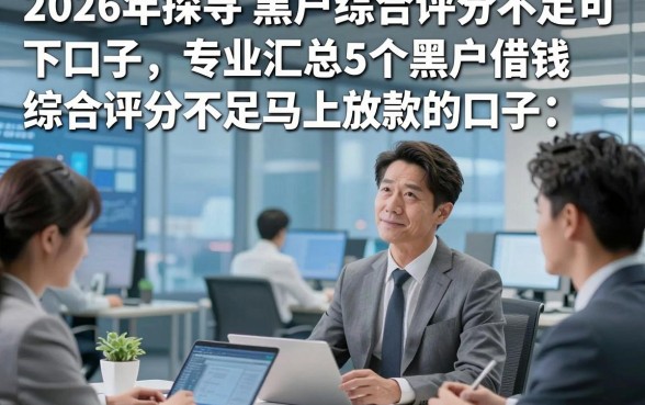 2026年探寻​黑户综合评分不足可下口子，专业汇总5个黑户借钱综合评分不足马上放款的口子