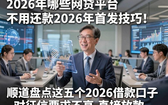 2026年哪些网贷平台不用还款2026年首发技巧！顺道盘点这五个2026借款口子对征信要求不高直接放款