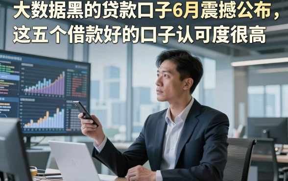 大数据黑的贷款口子6月震撼公布，这五个借款好的口子认可度很高