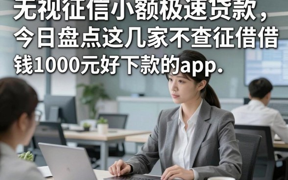 无视征信小额极速贷款，今日盘点这几家不查征信借钱1000元好下款的app