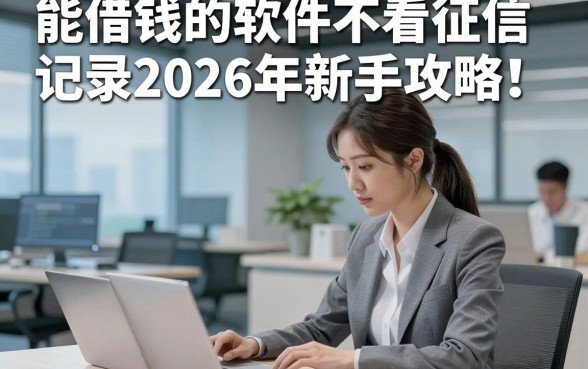 能借钱的软件不看征信记录2026年新手攻略！展示这5个无视征信贷款能放款的软件
