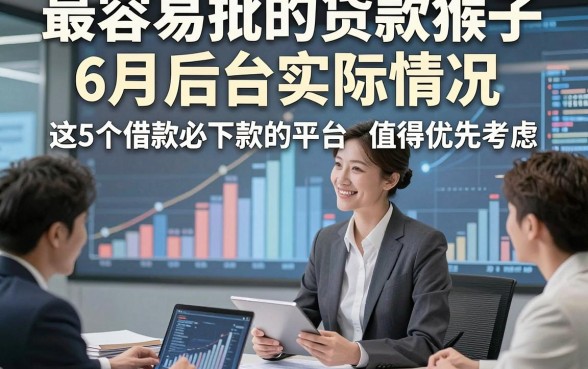 最容易批的贷款猴子6月后台实际情况，这5个借款必下款的平台值得优先考虑