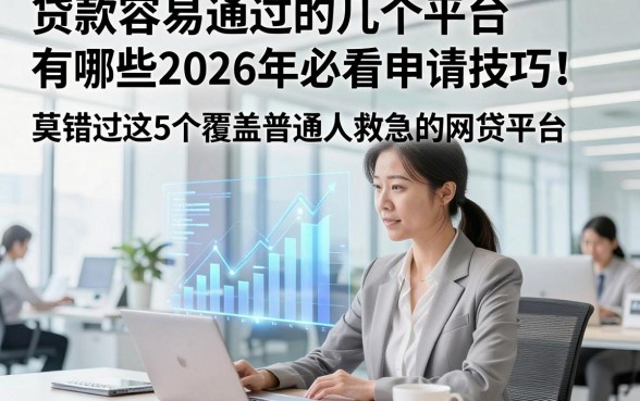 贷款容易通过的几个平台有哪些2026年必看申请技巧！莫错过这5个覆盖普通人救急的网贷平台