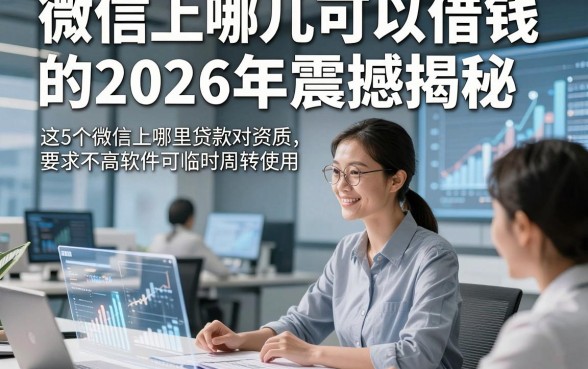 微信上哪儿可以借钱的2026年震撼揭秘，这5个微信上哪里贷款对资质要求不高软件可临时周转使用