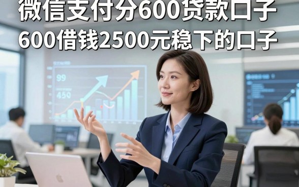 微信支付分600贷款口子，推选​这几家微信支付分600借钱2500元稳下的口子