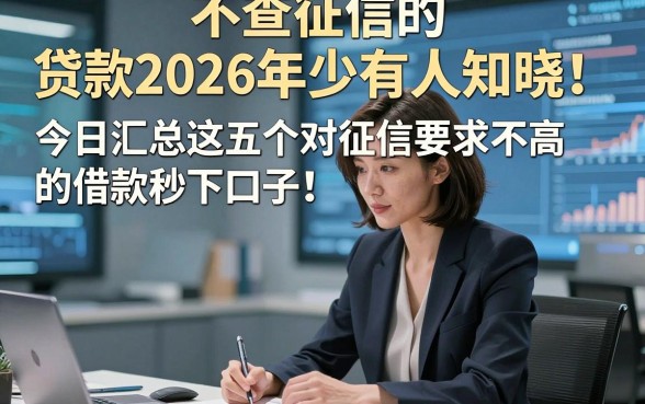 不查征信的 贷款2026年少有人知晓！今日汇总这五个对征信要求不高的借款秒下口子