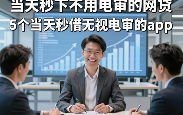 当天秒下不用电审的网贷，解说​5个当天秒借无视电审的app