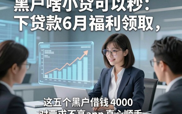黑户啥小贷可以秒下贷款6月福利领取，这五个黑户借钱4000对要求不高app真心顺手