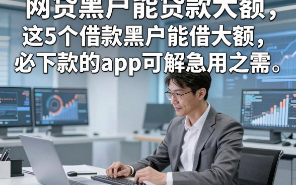 网贷黑户能贷款大额，这5个借款黑户能借大额必下款的app可解急用之需