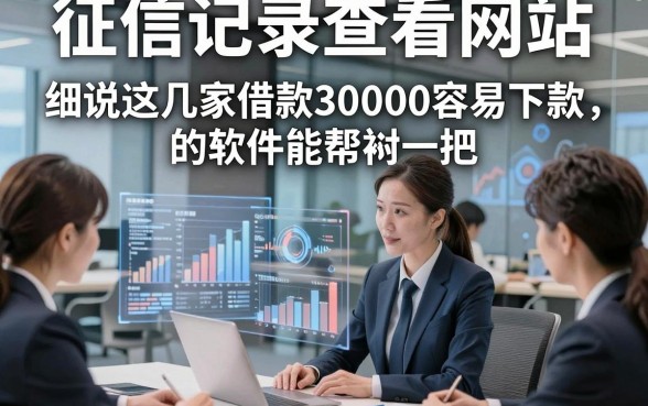 征信记录查看网站，细说这几家借款30000容易下款的软件能帮衬一把