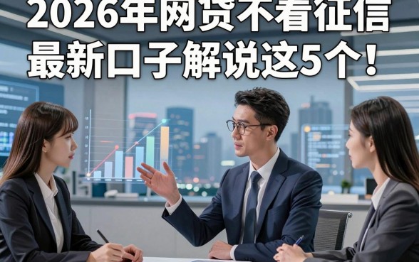 2026年网贷不看征信最新口子解说这5个！本篇为您深度揭露！