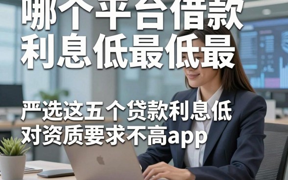 哪个平台借款利息低最低最，顺便严选这五个贷款利息低对资质要求不高app