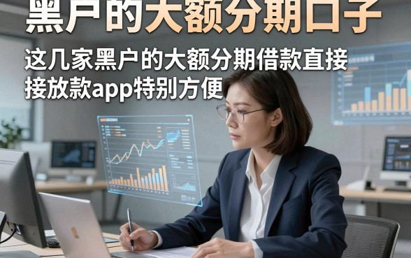 黑户的大额分期口子，这几家黑户的大额分期借款直接放款app特别方便