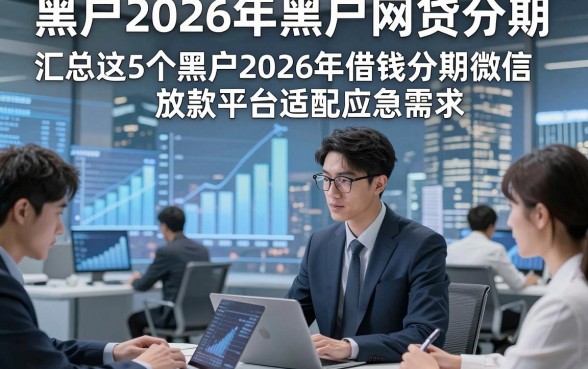 黑户2026年黑户网贷分期，汇总这5个黑户2026年借钱分期微信放款平台适配应急需求