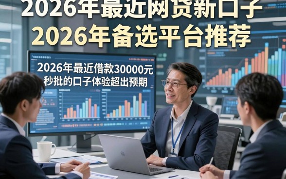 2026年最近网贷新口子2026年备选平台推荐，这五个2026年最近借款30000元秒批的口子体验超出预期
