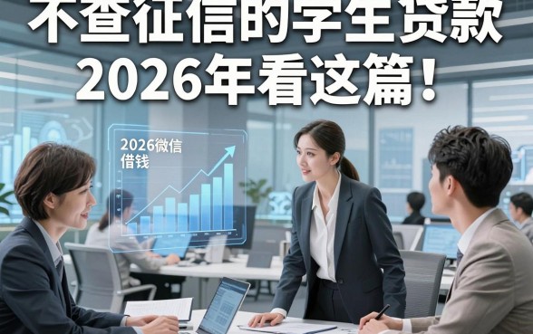 不查征信的学生贷款2026年看这篇！带您探讨五个2026微信借钱的公众号