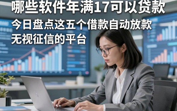 哪些软件年满17可以贷款，今日盘点这五个借款自动放款无视征信的平台