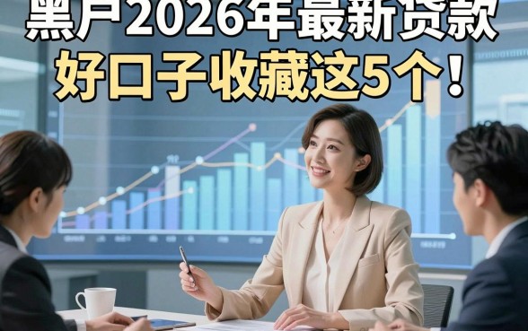 黑户2026年最新贷款好口子收藏这5个！本文为您精心探讨！