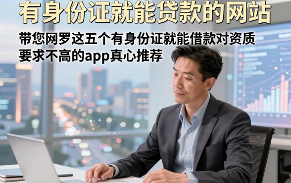 有身份证就能贷款的网站，带您网罗这五个有身份证就能借款对资质要求不高的app真心推荐