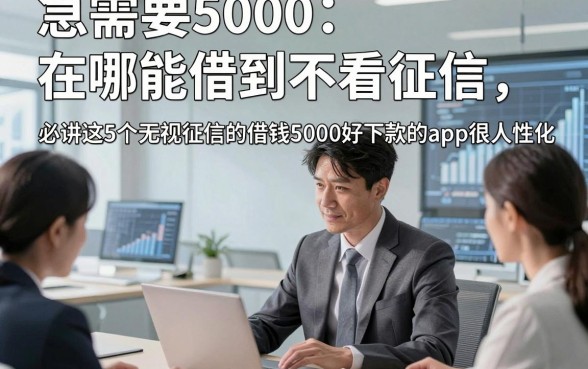 急需要5000在哪能借到不看征信，必讲这5个无视征信的借钱5000好下款的app很人性化