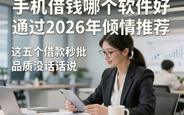 手机借钱哪个软件好通过2026年倾情推荐，这五个借款秒批对资质要求不高软件品质没话说