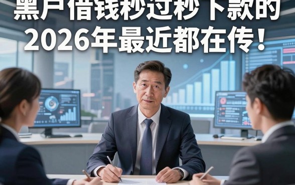 黑户借钱秒过秒下款的2026年最近都在传！同时总结这5个黑户借款稳下口的平台