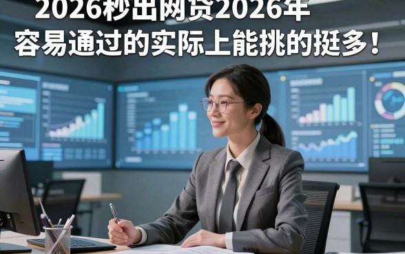 2026秒出网贷2026年容易通过的实际上能挑的挺多！，本文为您全面挑选这五个黑户网贷软件！