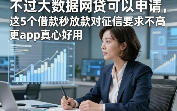 不过大数据网贷可以申请，更新​这5个借款秒放款对征信要求不高app真心好用
