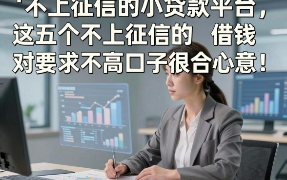 不上征信的小贷款平台，这五个不上征信的借钱对要求不高口子很合心意