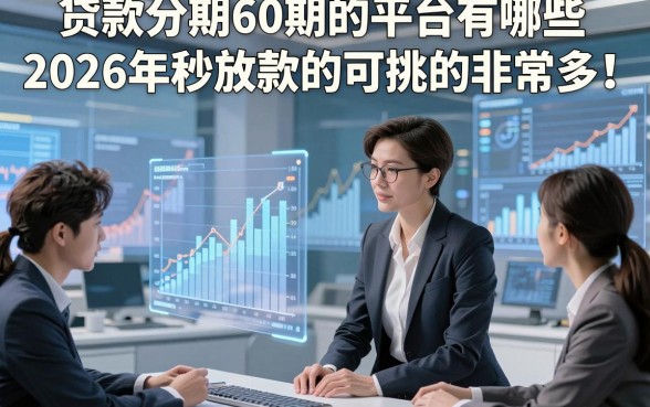 贷款分期60期的平台有哪些2026年秒放款的可挑的非常多！，本篇为您详细点评​这5个借款平台！