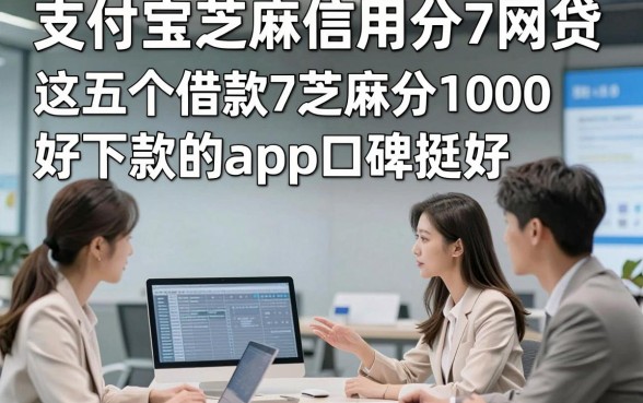 支付宝芝麻信用分7网贷，这五个借款7芝麻分1000好下款的app口碑挺好