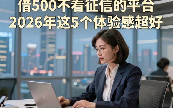 借500不看征信的平台2026年这5个体验感超好，这些解答更具专业性！