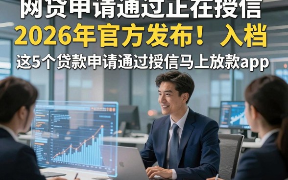 网贷申请通过正在授信2026年官方发布！入档​这5个贷款申请通过授信马上放款app