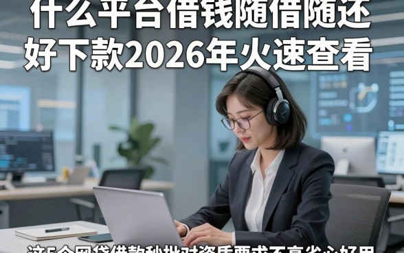 什么平台借钱随借随还好下款2026年火速查看，这5个网贷借款秒批对资质要求不高app省心好用