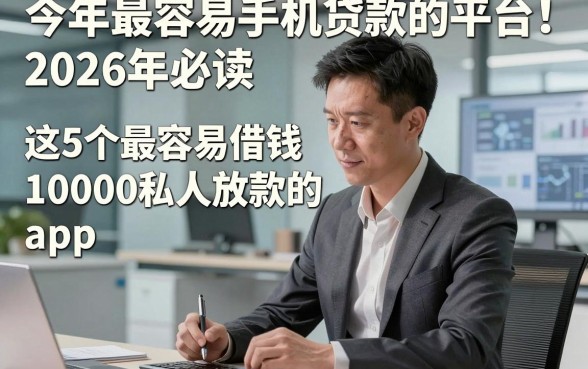 今年最容易手机贷款的平台！2026年必读​这5个最容易借钱10000私人放款的app