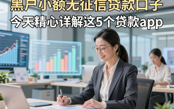 黑户小额无征信贷款口子，今天精心详解这5个贷款app！