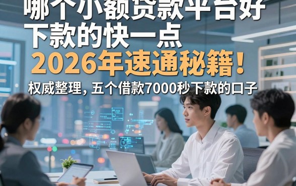 哪个小额贷款平台好下款的快一点2026年速通秘籍！权威整理五个借款7000秒下款的口子