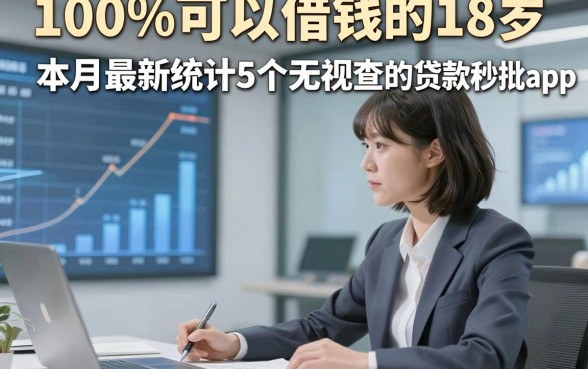 100%可以借钱的18岁，本月最新统计5个无视查的贷款秒批app