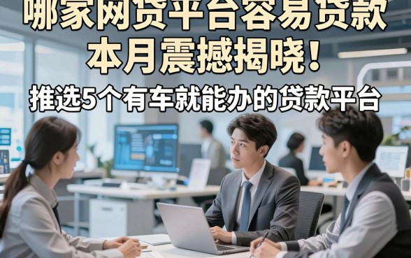 哪家网贷平台容易贷款本月震撼揭晓！推选5个有车就能办的贷款平台