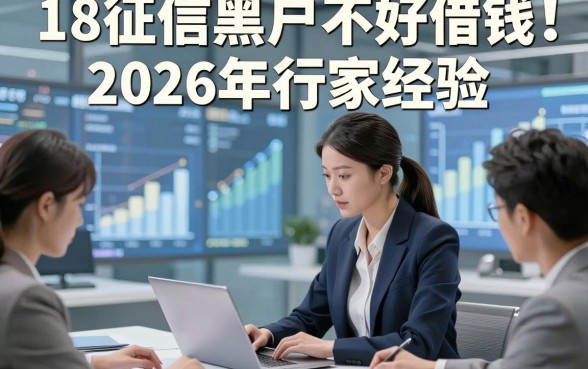 18征信黑户不好借钱2026年行家经验，这五个18征信黑户贷款秒放款的口子体验感佳