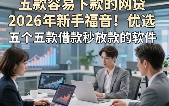 五款容易下款的网贷2026年新手福音！优选​五个五款借款秒放款的软件